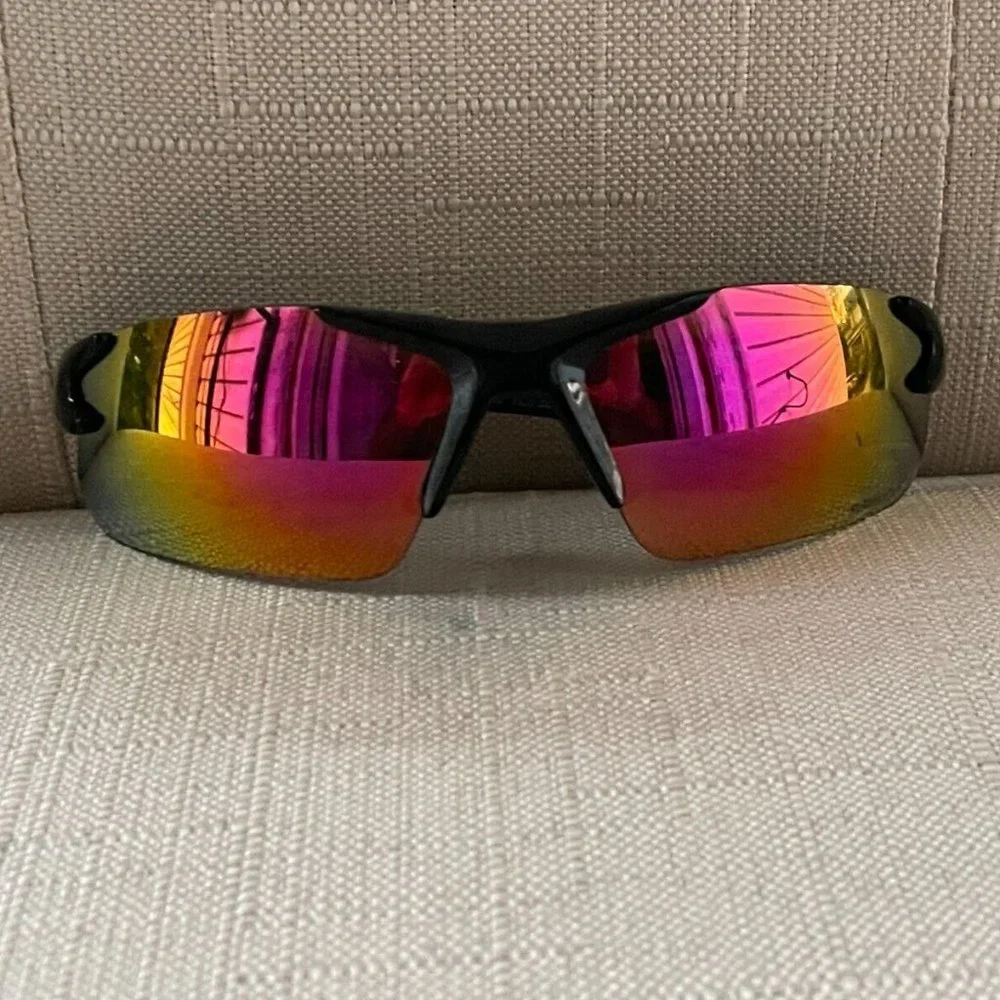 Rawlings Youth Boys Sunglasses Bladk Wrap Sport Eyewear Mirror Lenses